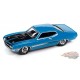 1971 Ford Torino Cobra en bleu Grabber avec bande latérale laser et capot noir - Johnny Lightning 1/64 - JLSP287 A