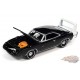 1969 Dodge Charger Daytona in Gloss Black with White Rear Stripe - Johnny Lightning 1/64 - JLSP288 B Passion Diecast