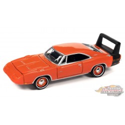 1969 Dodge Charger Daytona en Hemi Orange avec bande arrière noire - Johnny Lightning 1/64 - JLSP288 A Passion Diecast