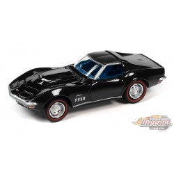 1969 Chevrolet Corvette en noir brillant - Johnny Lightning 1/64 - JLSP291 B