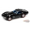 1969 Chevrolet Corvette en noir brillant - Johnny Lightning 1/64 - JLSP291 B