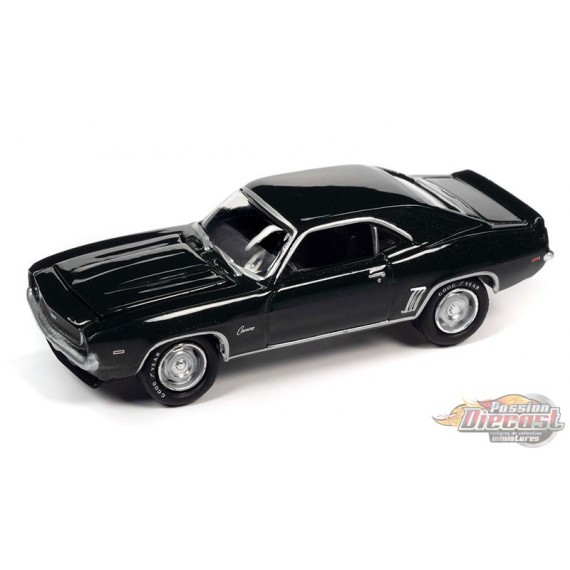 1969 Chevrolet COPO RS Camaro dans Fathom Green Poly - Johnny Lightning 1/64 - JLSP292 B Passion Diecast