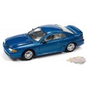 1997 Ford Mustang Cobra in  Moonlight Blue - Racing Champions - 1/64 - RCSP025