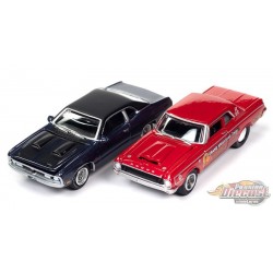 M. Norm  1964 Dodge 330 Tribute & 1971 Dodge Demon GSS - Set of 2 - Johnny Lightning - 1:64 - JLSP275 A -  Passion Diecast