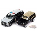 (web only)1997 Chevrolet Tahoe & Jeep Cherokee  American Heroes - Set de 2 - Johnny Lightning 1:64 - JLSP277 A