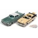 50's and Fins 1959 Desoto Fireflite & 1956 Chevrolet Bel Air Convertible - Set of 2 - Johnny Lightning - 1:64 - JLSP285 A