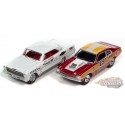 Legends of the Quarter Mile 1970 Ford Maverick & 1966 Chevrolet Nova - Set of 2 - Johnny Lightning - 1:64 - JLSP284 A