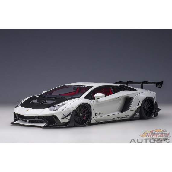 Liberty Walk LB-Works Lamborghini Aventador Édition Limitée (Blanc Métallisé) - Autoart - 79241 Passion Diecast