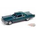 1975 Cadillac Coupé DeVille en Greenbriar Firemist Poly avec toit en vinyle vert foncé - Auto World - 1/64 - AWSP109 A