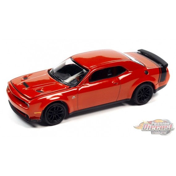 2019 Dodge Challenger R/T Scat Pack en rouge Tor - Auto World - 1/64 - AWSP111 A -  Passion Diecast 