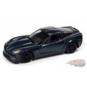 Chevrolet Corvette Z06 2012 en bleu supersonique métallisé - Johnny Lightning 1/64 - JLSP245 B