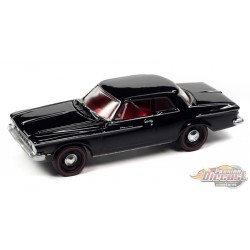 1962 Plymouth Savoy Max Wedge in Silhouette Black - Johnny Lightning 1/64 - JLSP248 A