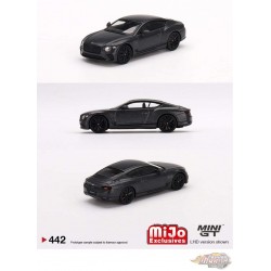 Bentley Continental GT Speed 2022 Anthracite Satin - Mini GT - 1:64 - MGT00442