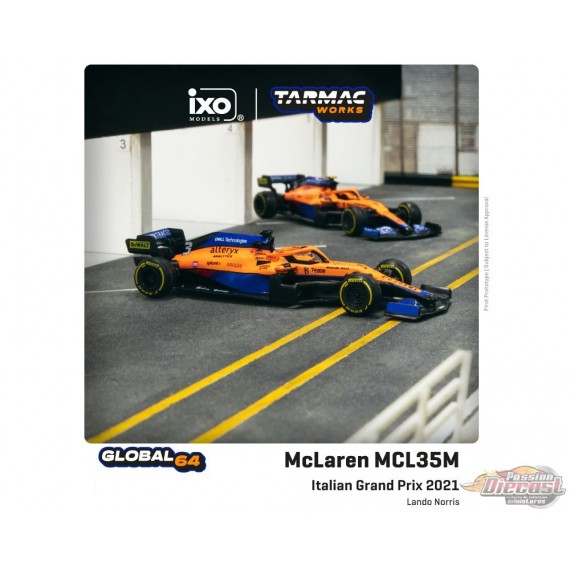 McLaren MCL35M Italian Grand Prix 2021 Lando Norris - Tarmac Works - 1/64 - T64G-F040-LN2 Passion Diecast
