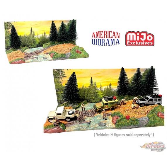 Mijo Exclusive - Overland Off Road Diorama -  American Diorama 1-64 - AD-76534  Passion Diecast