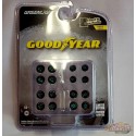 CHASE CAR Goodyear Tires Wheel & Tire Pack  - Auto Body Shop series 6 - Greenlingt 1/64   - 16110 BGR