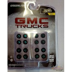 CHASE CAR GMC Trucks Wheel & Tire Pack  - Auto Body Shop series 6 - Greenlingt 1/64 - 16110 AGR