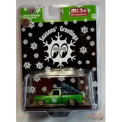 CHASE CAR 1973 Chevrolet Cheyenne 10 Vert Satin - 2021 Mooneyes Ornament - M2 1:64 -  MiJo Exclusives - 31500 MJS39GR