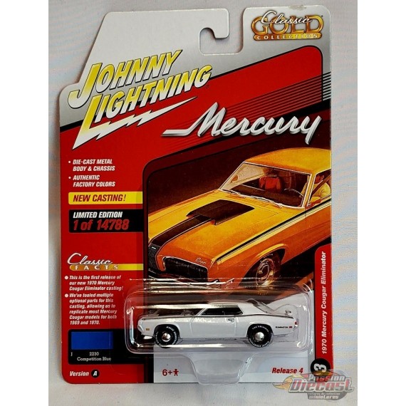 CHASE CAR 1970 Mercury Cougar Eliminator - Johnny Lightning 1:64 - JLSP186 AGR Passion Diecast