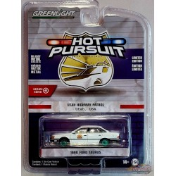 GreenMachine Utah Highway Patrol - 1990 Ford Taurus - Hot Pursuit Series 41 - 1/64 Greenlight - 42990 AGR