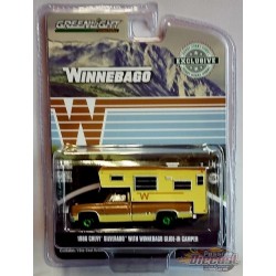 GreenMachine 1986 Chevy C20 Silverado w/Winnebago Slide-In - Hobby Exclusive - 1/64 Greenlight - GL-30288GR