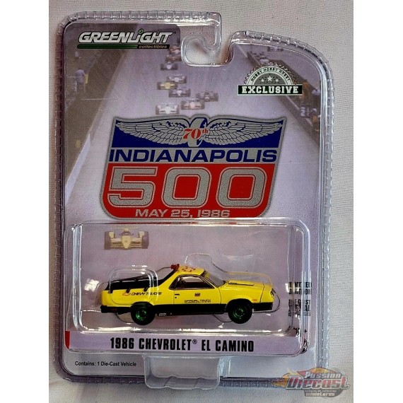 GreenMachine 1986 Chevrolet El Camino SS 70th Annual Indianapolis - Hobby Exclusive - 1/64 Greenlight - 30311GR