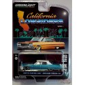 GreenMachine 1973 Cadillac Sedan deVille in Teal with White Roof - California Lowriders Series 1 - 1/64 Greenlight - 63010 FGR