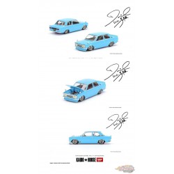 ( Web Only )   Kaido★House - Datsun 510 Street Tanto V2 TANTO Blue by Daniel Wu - Mini GT - Mijo Exclusives - 1/64 - KHMG042