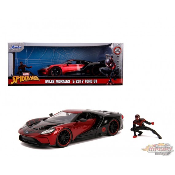 Ford GT 2017 avec figurine Miles Morales - Marvel Spider-Man - Jada 1/24 - 31190 Passion Diecast