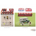 Farmer Market Figure Set - 6vpieces Diecast - American Diorama 1-64 - 76501 MJ