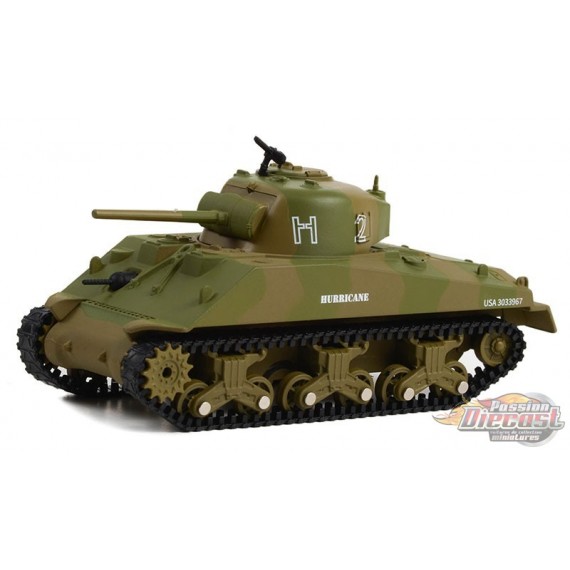 1944 M4 Sherman Tank "Hurricane" - U.S. Army World War II - Battalion 64 Series 3 - 1/64 Greenlight - 61030 B
