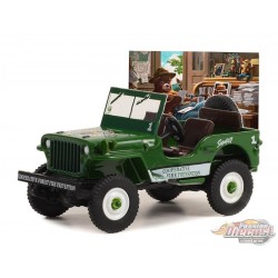 1945 Willys MB Jeep - Smokey Bear Series 2 - 1/64 Greenlight - 38040 A Passion Diecast