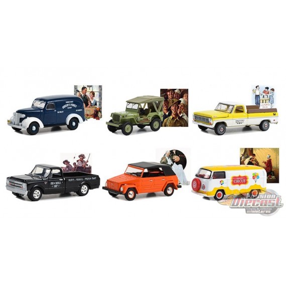 Norman Rockwell Series 5 - Assortiment - 1/64 Greenlight - 54080 - Passion Diecast