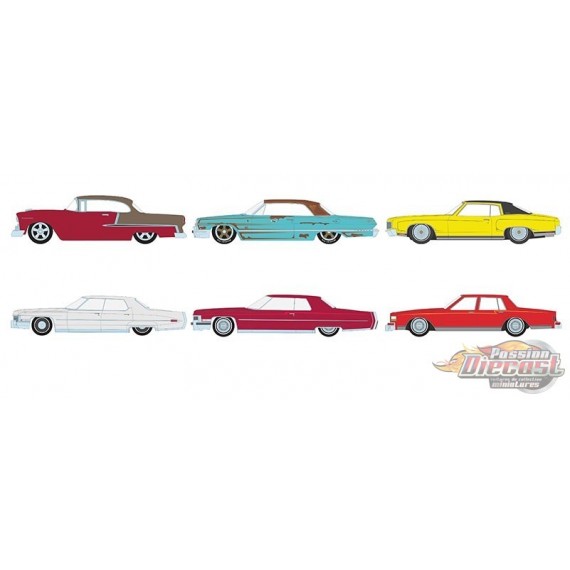 GreenLight 1/64 Chevrolet Caprice 1989 California Lowriders – Rosso Personalizzato, Nuovo