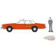 1981 Chevrolet Impala Capitol Cab Taxi with Man in Suit - The Hobby Shop Series 15 - 1/64 Greenlight - 97150 B