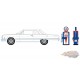 1963 Chevrolet Bel Air avec pompe à essence vintage - The Hobby Shop Series 15 - 1/64 Greenlight - 97150 A