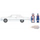 1963 Chevrolet Bel Air with Vintage Gas Pump - The Hobby Shop Series 15 - 1/64 Greenlight - 97150 A