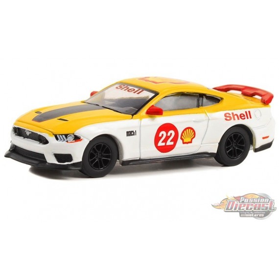 2022 Ford Mustang Mach 1 No.22 Shell Racing - Shell Oil Special Edition Series 1 - 1/64 Greenlight - 41125 F Passion Diecast