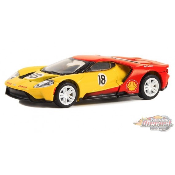 2019 Ford GT No.18 Shell Oil - Shell Oil Special Edition Series 1 - 1/64 Greenlight - 41125 E Passion Diecast