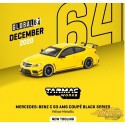 Mercedes-Benz C 63 AMG Coupe Black Series Yellow Metallic - Tarmac Works - 1/64 - T64G-009-SB