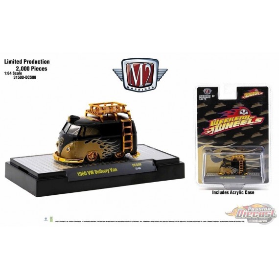 M2 Machines 2022 Weekend of Wheels 1960 VW Delivery Van Kool Kombi Dinner Car - M2 Machine - 1:64 - 31500-DCS08