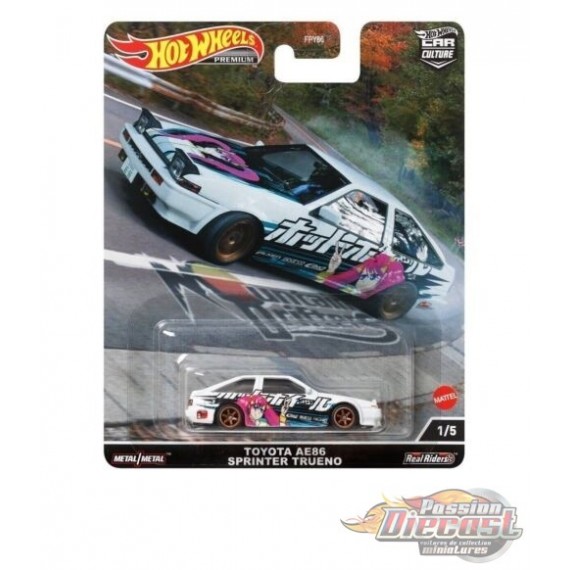 Toyota AE86 Sprinter Treno - Mountain Drifters - Hot Wheels 1:64 - HCJ99 - Passion Diecast