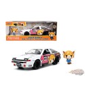 1986 Toyota Trueno with Figure - Aggretsuko - Jada 1/24 - 33725