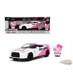 2009 Nissan GT-R With Figure - Hello Kitty - Jada 1/24 - 33724 Passion Diecast