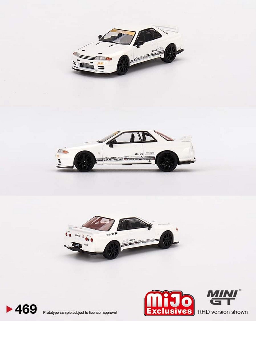 Top Secret Nissan Skyline GT-R VR32 White - Mini GT - 1:64 - MGT00469  Passion Diecast