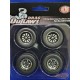 Drag Outlaws Comp Drag  Wheel & Tire Set -  Acme 1/18 - A1801215 W