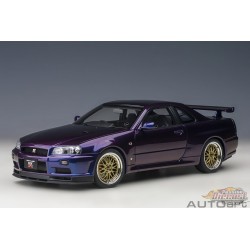Nissan Skyline GT-R (R34) V-Spec II with BBS LM wheels (Midnight Purple III) - Autoart - 77403