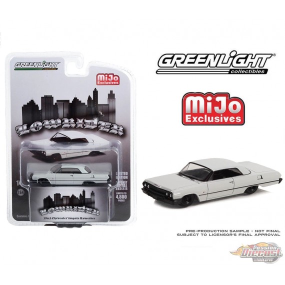 Lowrider 1963 Chevrolet Impala SS Gris - Mijo Exclusives - 1/64 Greenlight - 51465 - Passion Diecast