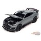 2021 Shelby GT500 - Carbon Edition in Iconic Silver with Twin Black Stipes on Lower Rockers - Auto World - 1/64 - AWSP114 B