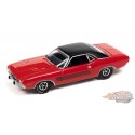 (Web Only) 1974 Dodge Challenger Rallye in Rallye Red with Flat Black Vinyl Roof - Auto World - 1/64 - AWSP117 B